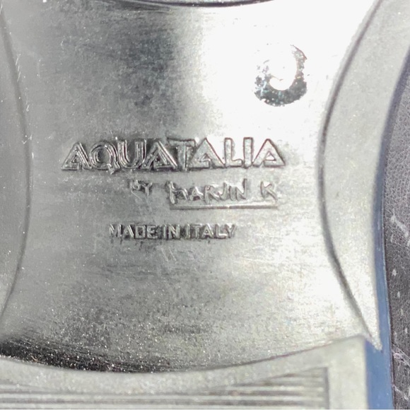 NWT Aquatalia Black Quilted Leather Moto Boots size 9 - Picture 10 of 11